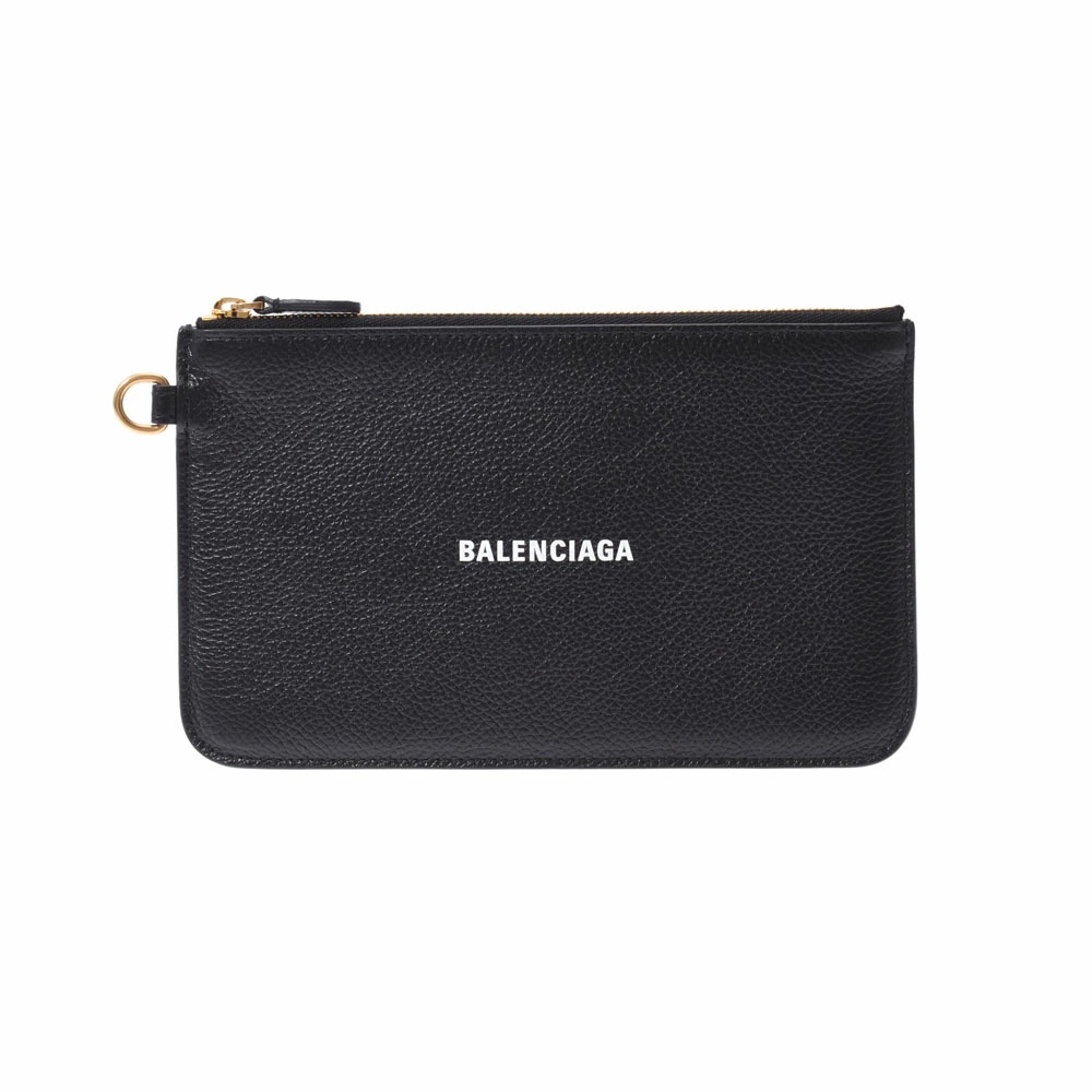 BALENCIAGA Cash Wallet Black Calfskin Long